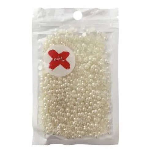 Pedra Decorativa - 4mm - Meia Pérola - 17g - Champagne - Make +