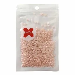 Pedra Decorativa - 4mm - Meia Pérola - 17g - Rose - Make +