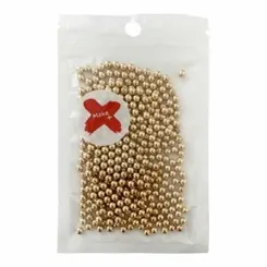 Pedra Decorativa - 4mm - Pérola - 17g - Dourado - Make +