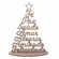 Árvore de Natal Dizeres com Base - 30cm
