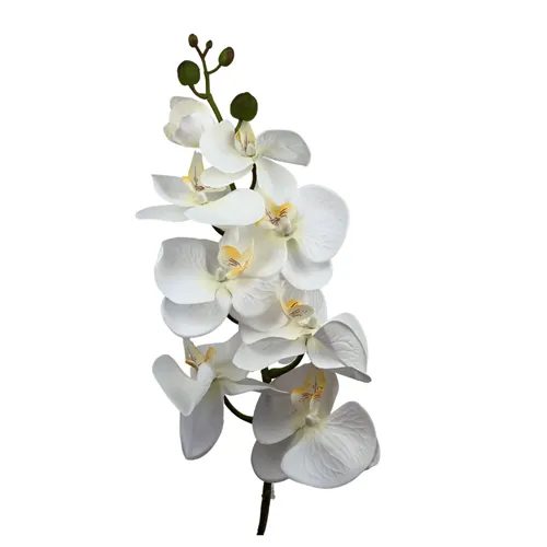 Orquídea Artificial Haste Tecido - Branco
