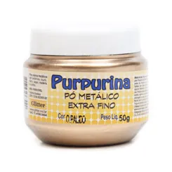 Purpurina - 50g - Ouro Pálido - Glitter