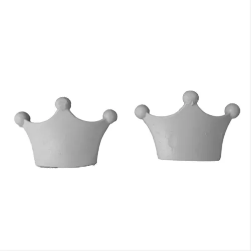 Aplique de Resina - Mini Coroa - 0245 - 2x3,5cm - 2 Un.