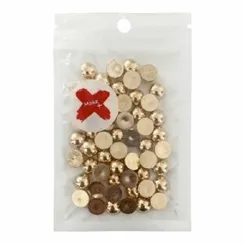 Pedra Decorativa - 10mm - Meia Pérola - 17g - Dourado - Make +