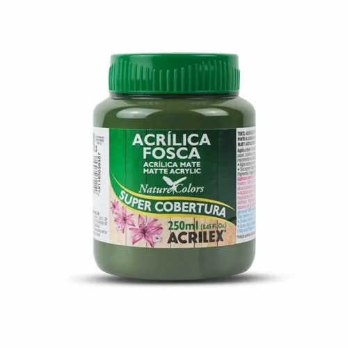 Tinta Acrílica - 250ml - Verde Oliva - 545 - Acrilex