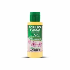 Tinta Acrílica Fosca - 60ml - Amarelo Limão - 504 - Acrilex