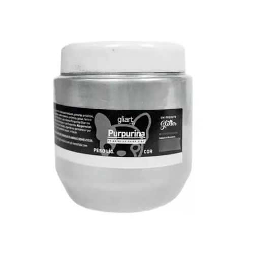 Purpurina - 50g - Prata - Glitter