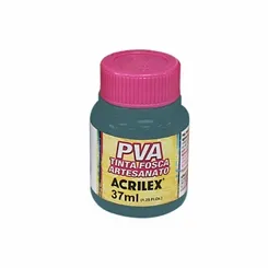 Tinta Plástica PVA - 37ml - Azul Piscina - 823 - Acrilex