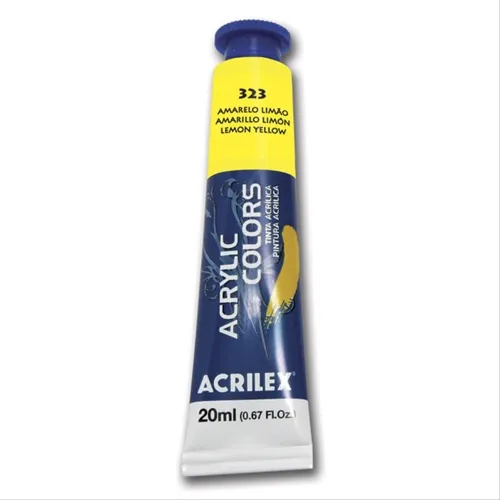 Acrylic Colors - 20ml - Amarelo Limão - 323 - Acrilex