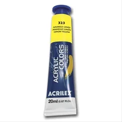 Acrylic Colors - 20ml - Amarelo Limão - 323 - Acrilex