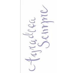 Stencil - 07x15cm - Frase Agradeça Sempre - OPA2487 - Opa Criando Arte