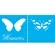 Stencil Duplo - 14x14cm - Borboleta Memories - OPA1374 - Opa Criando Arte