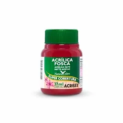 Tinta Acrílica Fosca - 37ml - Vermelho Escarlate - 508 - Acrilex