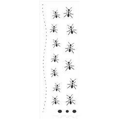 Stencil - 10x30cm - Arabesco Folha - OPA2210 - Opa Criando Arte