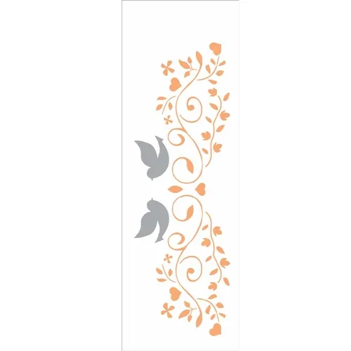 Stencil - 10x30cm - Arabresco Casamento - OPA2416 - Opa Criando Arte