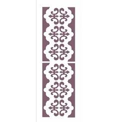Stencil - 10x30cm - Border Imperial - OPA495 - Opa Criando Arte