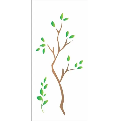 Stencil - 07x15cm - Galho - OPA1964 - Opa Criando Arte