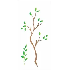 Stencil - 07x15cm - Galho - OPA1964 - Opa Criando Arte