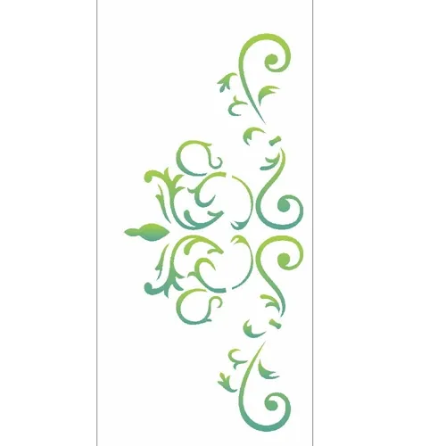 Stencil - 07x15cm - Arabesco - OPA1945 - Opa Criando Arte