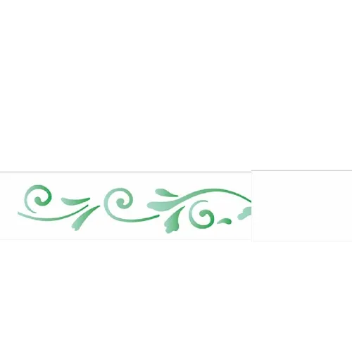 Stencil - 04x30cm - Arabesco Espiral - OPA762 - Opa Criando Arte