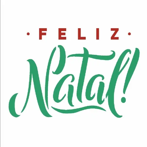 Stencil - 10x10cm - Frase Feliz Natal - OPA3018 - Opa Criando Arte