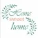 Stencil - 10x10cm - Frase Home Sweet Home -  OPA2989 - Opa Criando Arte