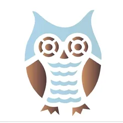 Stencil - 10x10cm - Coruja - OPA1308 - Opa Criando Arte