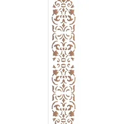 Stencil - 06x30cm - Volutas Barrocas - OPA0814 - Opa Criando Arte