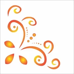 Stencil - 10x10cm - Camtoneira Arabresco II - OPA212 - Opa Criando Arte