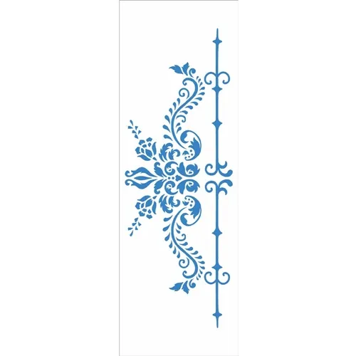 Stencil - 10x30cm - Arabesco e Lança - OPA2910 - Opa Criando Arte