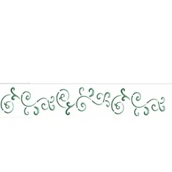 Stencil - 04x30cm - Arabesco III - OPA1069 - Opa Criando Arte