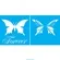 Stencil Duplo - 14x14cm - Borboleta Forever - OPA1371 - Opa Criando Arte