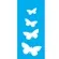 Stencil - 07x15cm - Borboleta - OPA1947 - Opa Criando Arte