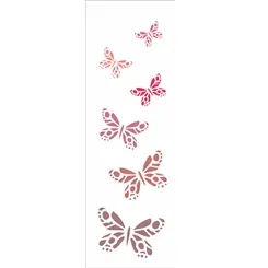 Stencil - 10x30cm - Borboleta Vitral - OPA2419 - Opa Criando Arte