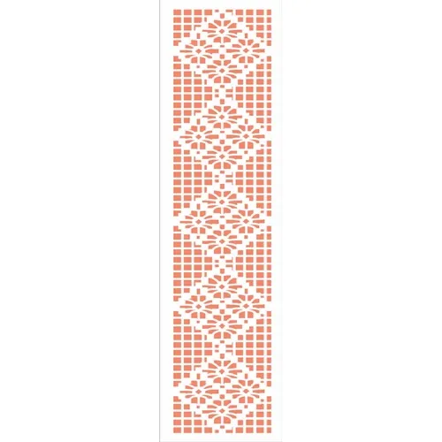 Stencil - 06x30cm - Renda 4 Margaridas - OPA2669 - Opa Criando Arte