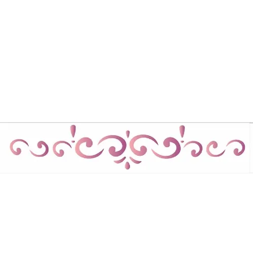 Stencil - 04x30cm - Arabesco - OPA455 - Opa Criando Arte