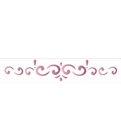 Stencil - 04x30cm - Arabesco - OPA455 - Opa Criando Arte