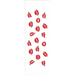 Stencil - 10x30cm - Beijos - OPA002 - Opa Criando Arte