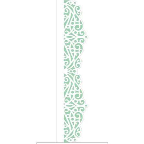 Stencil - 06x30cm - Renda Arabresco I - OPA2411 - Opa Criando Arte