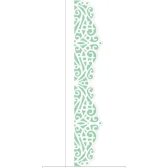 Stencil - 06x30cm - Renda Arabresco I - OPA2411 - Opa Criando Arte