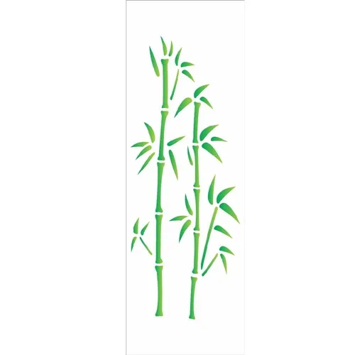 Stencil - 10x30cm - Bamboo - OPA697 - Opa Criando Arte