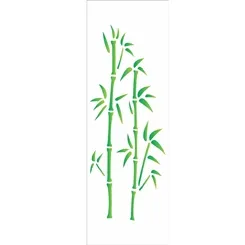 Stencil - 10x30cm - Bamboo - OPA697 - Opa Criando Arte