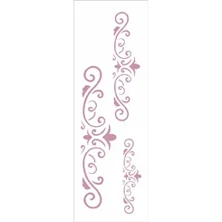 Stencil - 10x30cm - Arabesco Três Lanças - OPA2418 - Opa Criando Arte