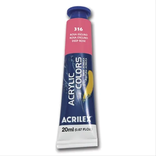 Acrylic Colors - 20ml - Rosa Escuro - 316 - Acrilex