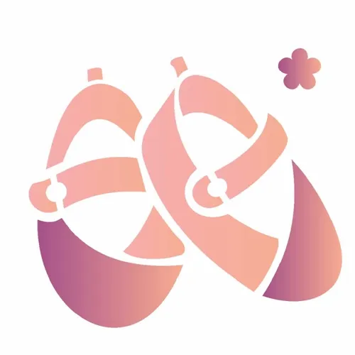 Stencil - 10x10cm - Sapatinho Menina - OPA1853 - Opa Criando Arte