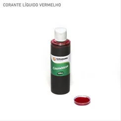 Corante Cosmetico - 24.004 - Vermelho 100ml - Saramanil