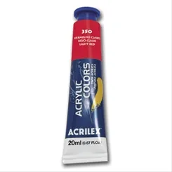 Acrylic Colors - 20ml - Vermelho Claro - 350 - Acrilex