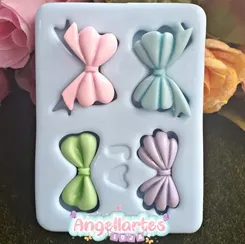 Molde Silicone - Biscuit - Laços - Angellartes