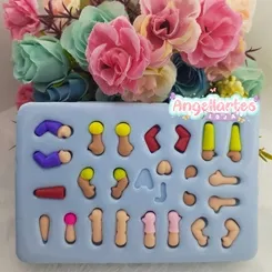Molde Silicone - Biscuit -Bracinhos - Angellartes