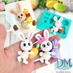 Molde - Silicone - Biscuit - Coelho Comilão - Deivid Machado